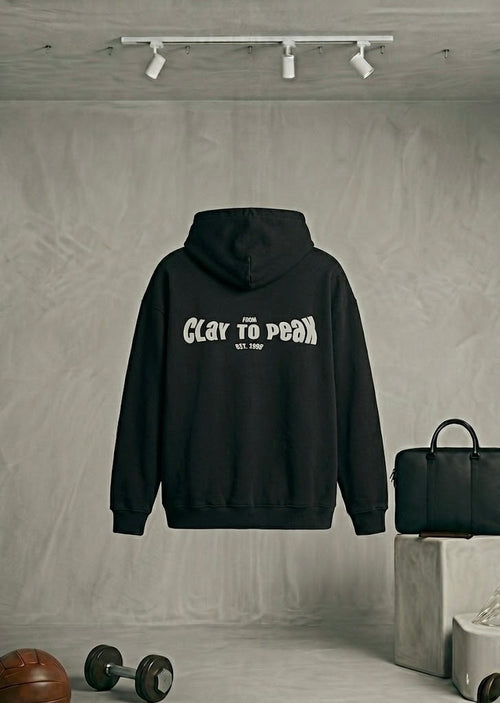 OVERSIZE BLACK HOODIE