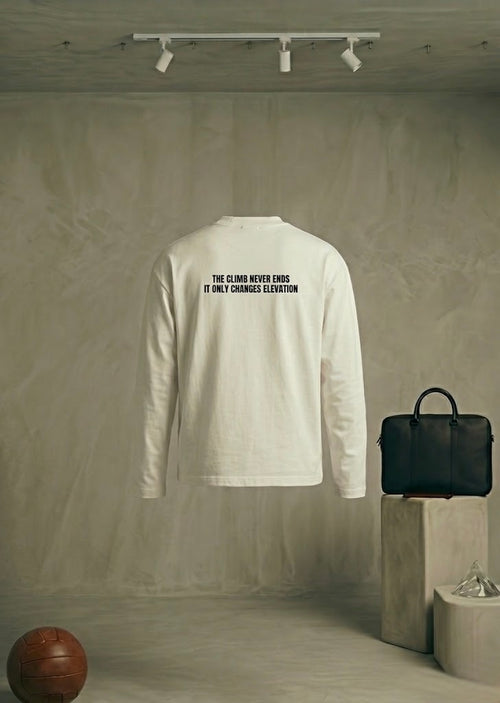 OVERSIZE LONG SLEEVE WHITE T