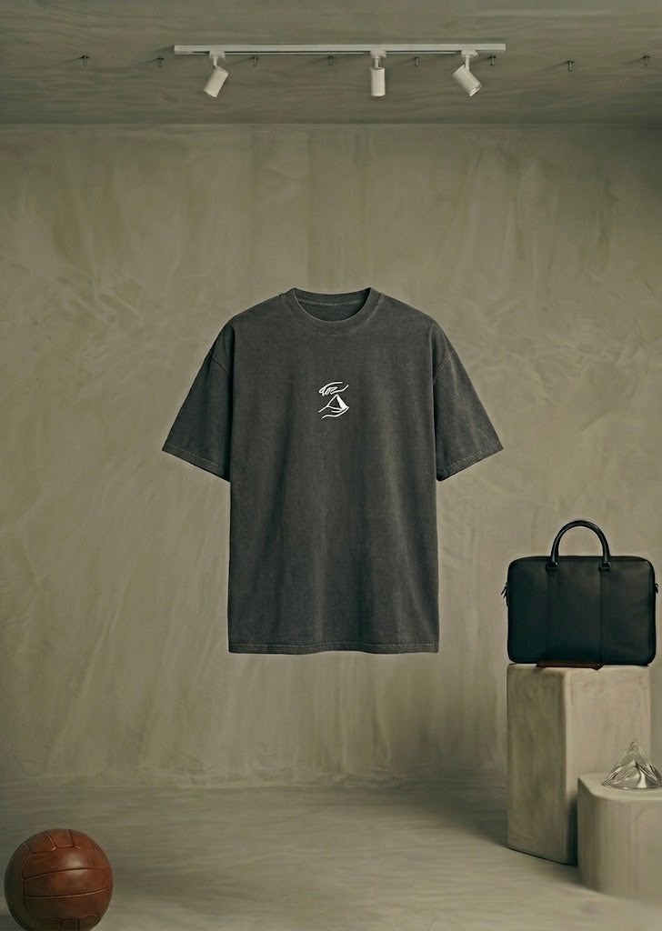 OVERSIZE SHORT SLEEVE GREY T
