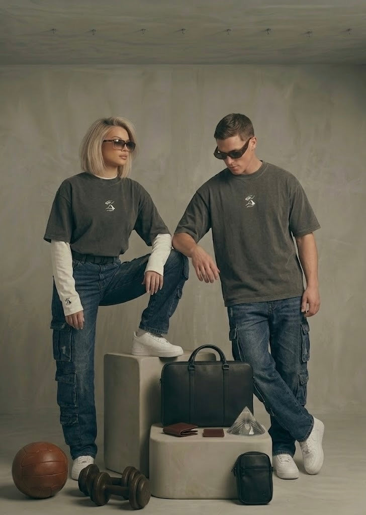 OVERSIZE SHORT SLEEVE GREY T